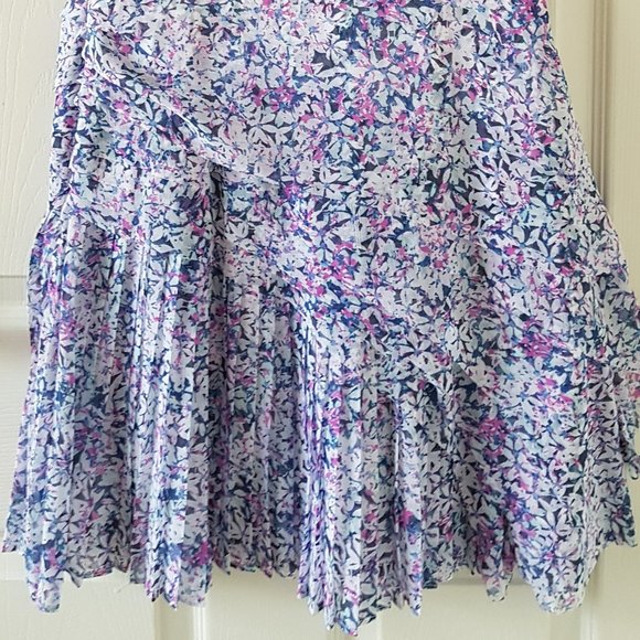 Banana Republic floral pleated chiffon dress - Picture 8 of 9